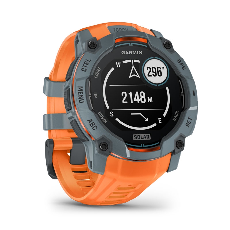 GARMIN Instinct 3 - 50mm SOLAR Gris con correa naranja