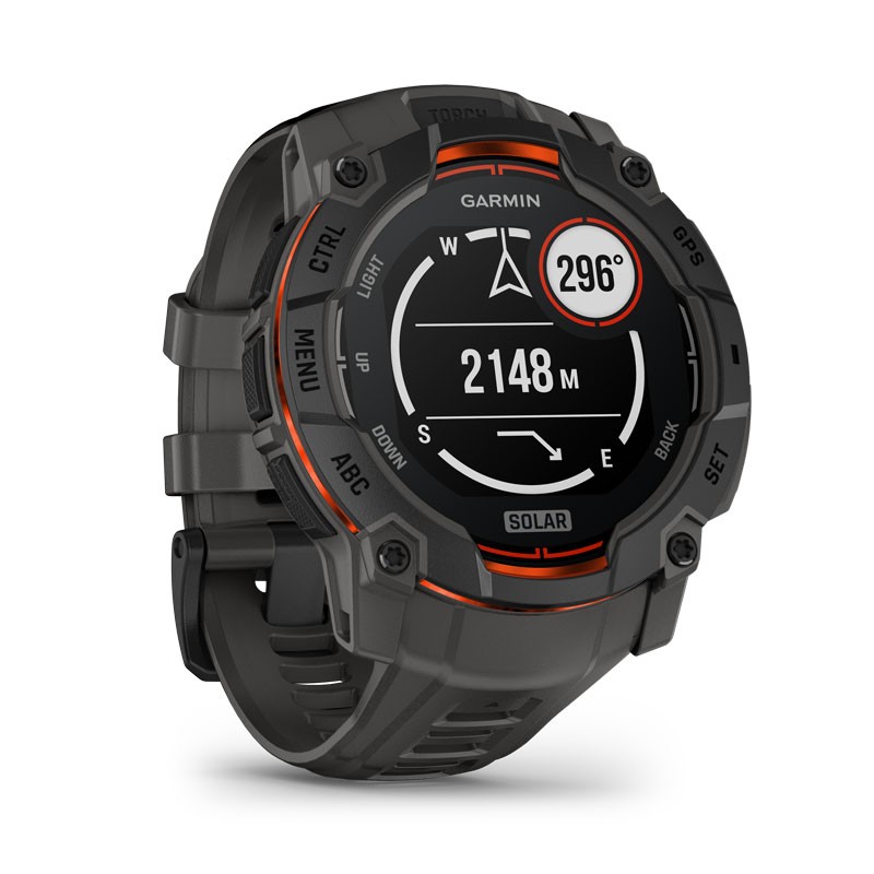 GARMIN Instinct 3 - 50mm SOLAR Negro con correa carbón