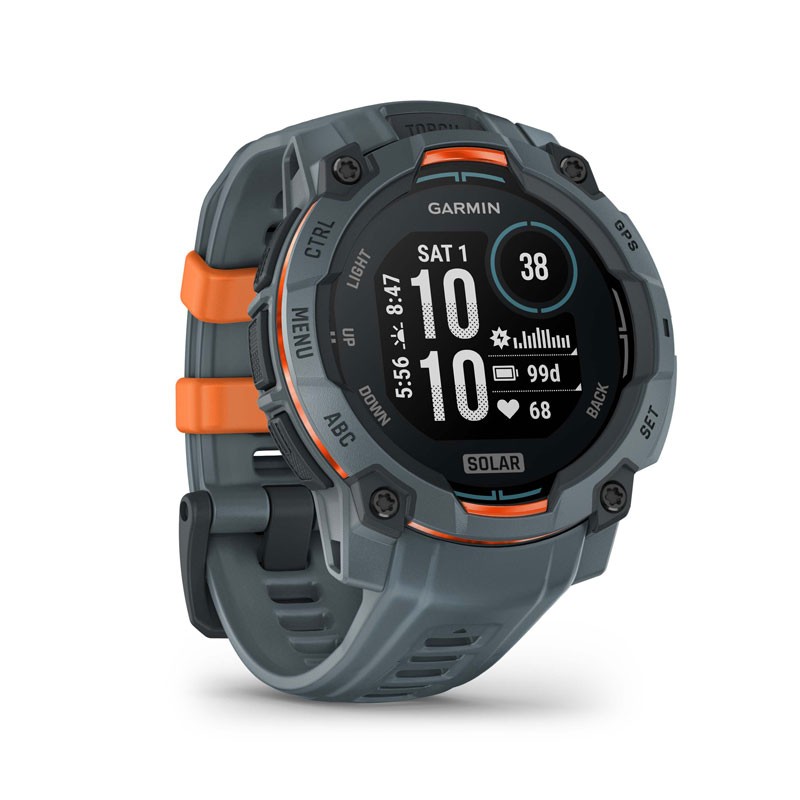 GARMIN Instinct 3 - 45mm SOLAR Gris con correa gris