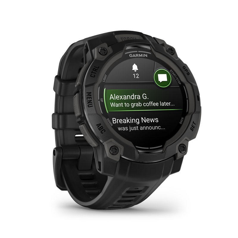 GARMIN Instinct 3 - 45mm AMOLED Negro con correa negra